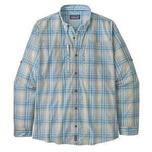 Patagonia Plaid Button Down Rainslick Fishing Sun Stretch Shirt